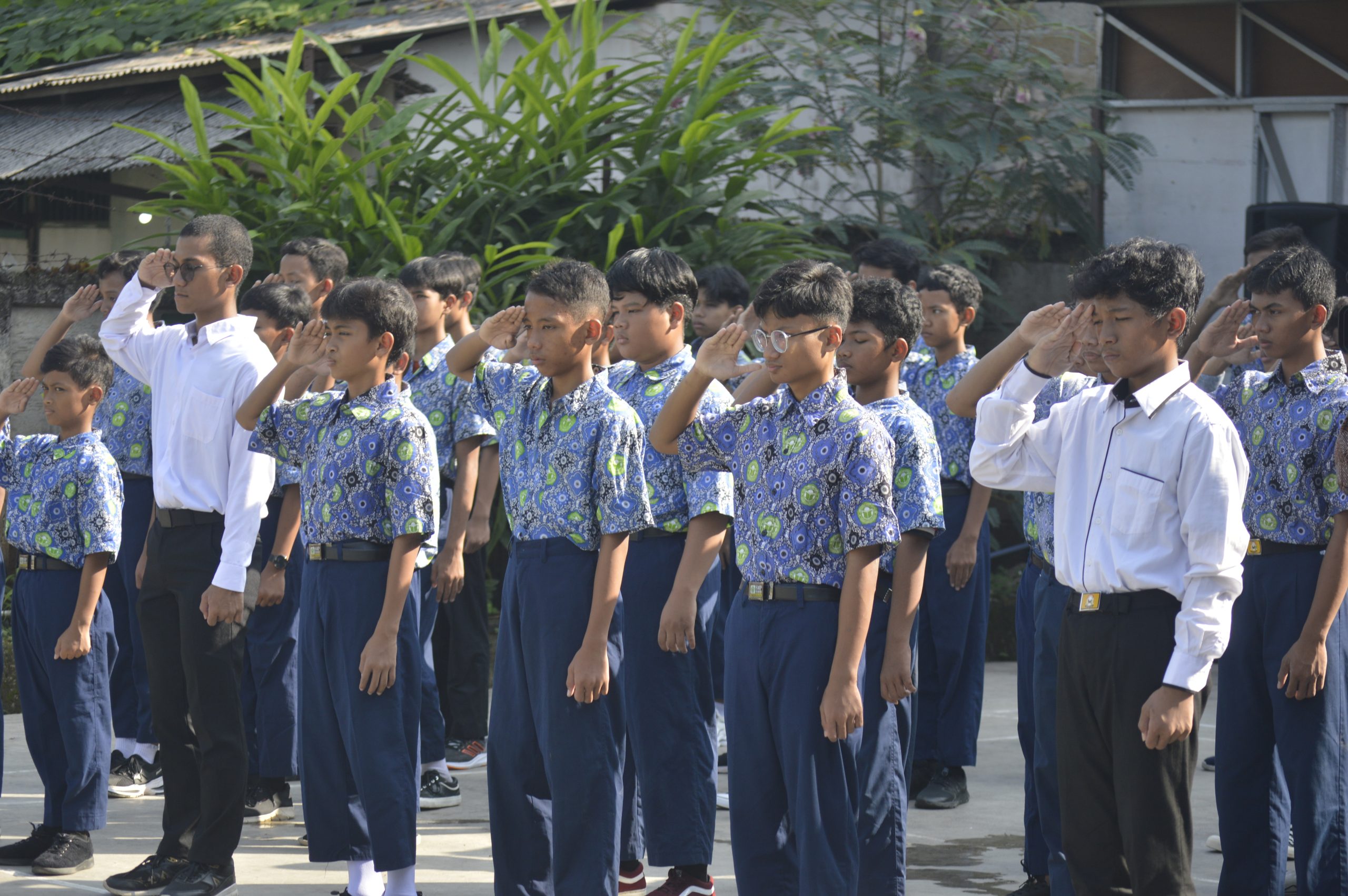 Ponpes Baitussalam dan SMP Citra Insan Mulia Gelar Upacara Peringati Hari Lahir Pancasila