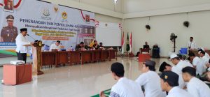 Ketua DPW LDII Banten H. Dimo Tono Sumito memberikan kata sambutan.