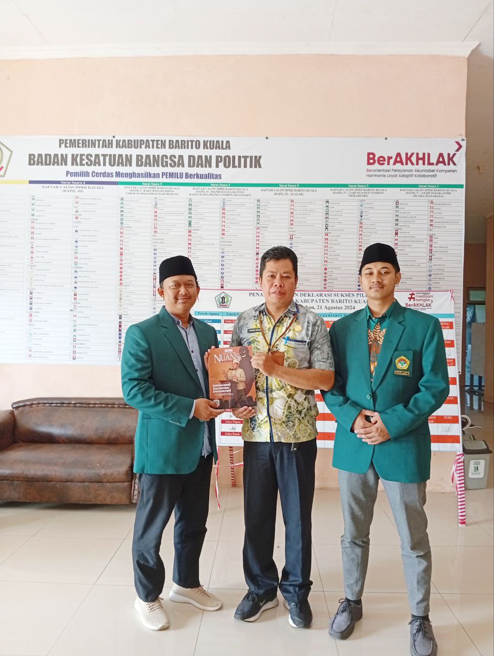 LDII Serahkan Susunan Kepengurusan ke Badan Kesbangpol Kabupaten Barito Kuala